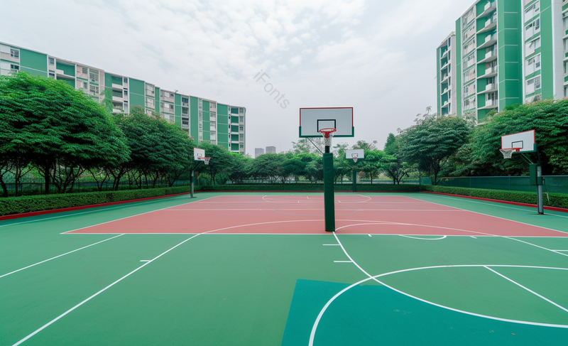 篮球场运动场地实拍摄影图,高清,摄影图,摄影图片,图片大全,摄影图免费下载